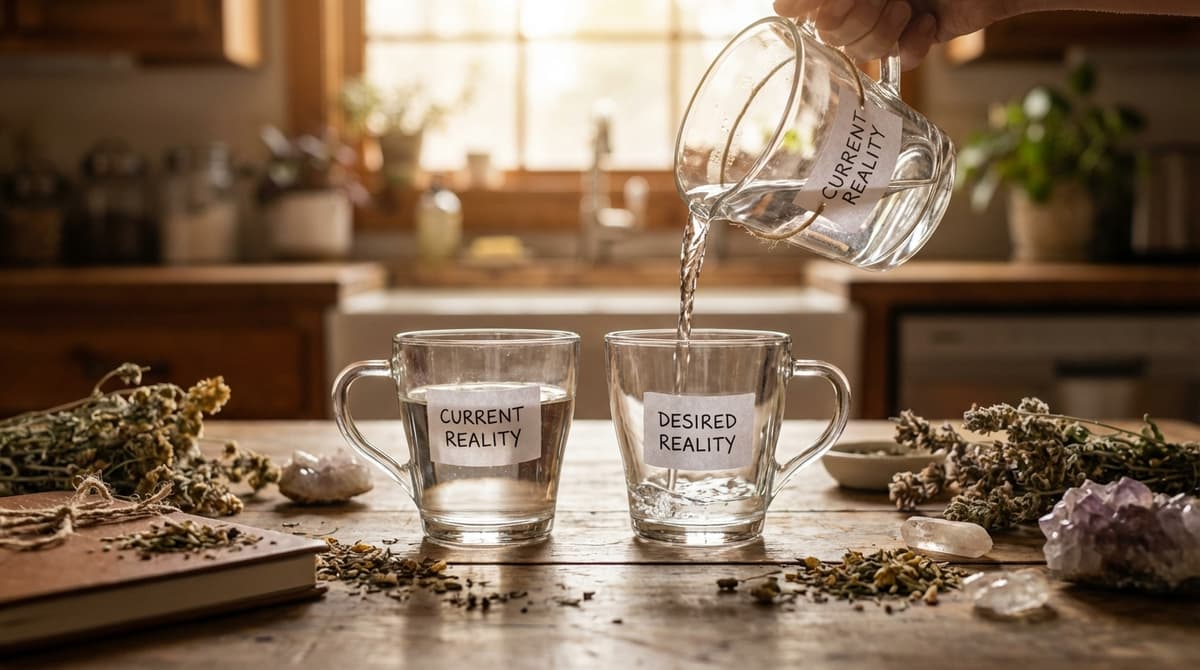 The Two Cup Method: Quantum Jumping Is Fiction, But the Ritual Still Works. Here's Why.